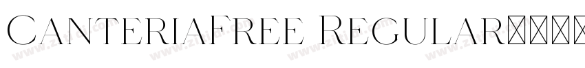 CanteriaFree Regular字体转换